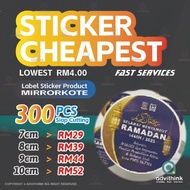 MIRRORKOTE STICKER (SIZE 7CM-10CM)