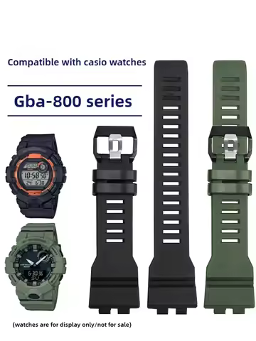 Resin Silicone Watch Strap for Casio G-SHOCK Series GBA-800 GBD-800 GMA-B800