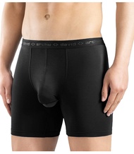 DAVID ARCHY Underwear Modal Pouches Boxer Briefs with Fly Soft Breathable Dual Pouch Mens Boxers Fie