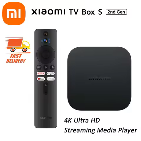 Global Version Xiaomi Mi TV Box S 2nd Gen 4K Ultra HD BT5.2 2GB 8GB Dolby Vision HDR10+ Google Assis
