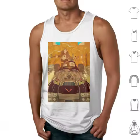 Mad Max : Fury Road Tank Tops Print Cotton Fanart Film Mad Max Fury Road Furiosa George Miller Tom H