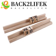 BACK2LIFEK Domino Holders Domino Games Professional Player Wooden 4 Racks Mahjong Mexican train