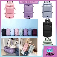 🐳3 Ways Carry Duffel Backpack Women Travel Bag Water Resistant Shoes Compartment Beg Balik Kampung