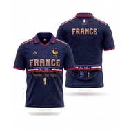 France Retro Collar Adult Unisex Jersey