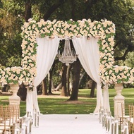 69ดอกกุหลาบ Fake Rose Vine รูปดอกไม้ต้นไม้ดอกไม้ประดิษฐ์แขวน Rose Ivy บ้านโรงแรมสำนักงานสวนปาร์ตี้งา