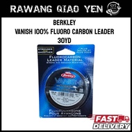 BERKLEY VANISH 100% FLUOROCARBON LEADER LINE 40YD PERAMBUT FG KNOT TALI HANTU