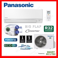 Panasonic 1.0HP/1.5HP , 4 star Inverter R32 Air Conditioner / Air Cond CS-PU9XKH/12XKH