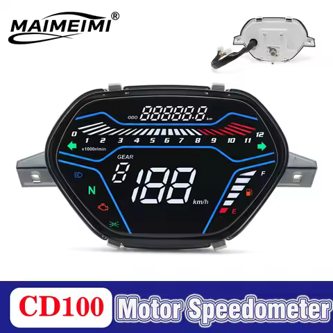 Motorcycle accessories LED LCD Odometer Dashboard for Honda Wave C100 CD100 Digital LED Odometer dig