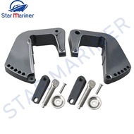 SALE 6E0-43111 6E0-43112 Clamp Bracket Kit For Yamaha Outboard Motor 4HP 5HP 6HP F4 F5 F6 6L8-G3111-