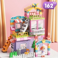 Girls Big Particle Blocks Marble Race Run Slide Big Size Blocks City Blocks House Castle Building Bl