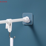 FAE Strong Curtain Rod  Holder Hooks For Wall Adhesive Bathroom Shower Rod Tension Retainer No Drill