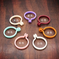 ST/🏅Curtain Hanging Ring Curtain Hook Ring Buckles Bed Curtain Iron Wire Hanging Ring Opening Roman Rod Accessories Open