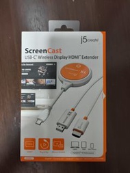 j5create ScreenCast USB-C 無線顯示 HDMI 延伸器