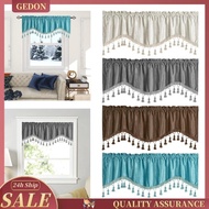 [Gedon] Small Window Curtains Valance Rod Pocket Window Curtain Window Draperies for Home Bathroom Bedroom Decoration