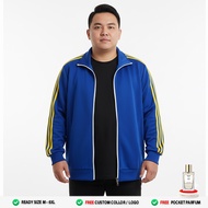 Men's and Women's Tracktop Training Premium Fleece Thick Full Zipper Casual Dailybiru