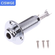 [COD] CISWGE Acoustic guitar điện Stereo End Pin jack cắm ổ cắm cắm 6.35mm 1 4inch lỗ Pickup stereo 