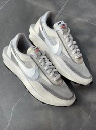 Sacai x Nike LDWaffle 復古百搭 鞋 灰白