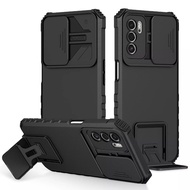 [Send From Thailand] Phone Case Infinix Hot 9 Shockproof Camera Protection Stand Hot9 Mobile