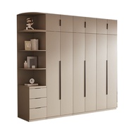 Simple Economical Bedroom Full Style Solid Wood Cabinet Locker Wardrobe Household Rental Assembly Ch