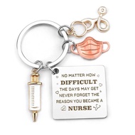 Nurses' Day gift Stainless steel keychain Graduation Gift for Hospital Colleague Classmates