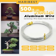 500G Aluminum Wire Roll for Gardening Bonsai Tree Wiring Dawai Ikat Pokok Ranting Garden Tools Craft