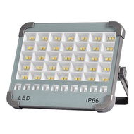 GRAY 12000W Portable LED Floodlight USB Rechargeable Solar Work Lights COB Floodlight Magnetic Lante