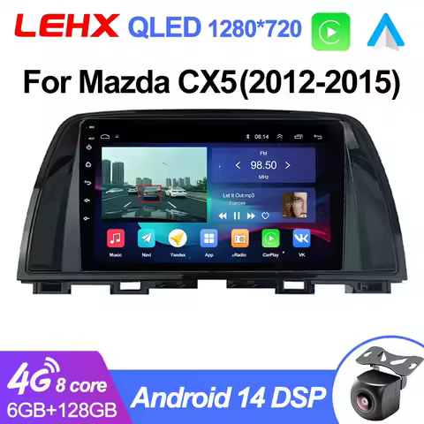 LEXH L6 Pro 8Core 5G WIFI Android Auto 2 din Stereo Car Radio Multimedia For Mazda CX5 CX-5 CX 5 201