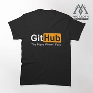 T-shirt GitHub The place where I Fork programming 4228