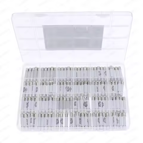 120Pcs 24Value 6*30mm Fast Blow Ceramic Fuse Box kit 250V 0.1A 0.2A 0.5A 1A 1.5A 2A 3A 3.15A 4A 5A 6