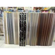 Thin PVC Wall Panels Ceiling Panel Fluted Panels For Living Room Ceiling Wooden Grille Background