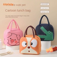 UMISTY Cartoon Lunch Bag, Portable Thermal Bag Insulated Lunch Box Bags,   Cloth Lunch Box Accessories Thermal Tote Food Small Cooler Bag