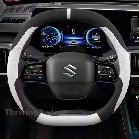 Suede Warm Car Steering Wheel Cover For ALL New Suzuki e-VITARA 2025 Heating Winter Auto interior Su