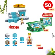 Mainan Building Cubes 3D Pixel World Block Magnetic Set Balok Magnetik Edukasi Anak
