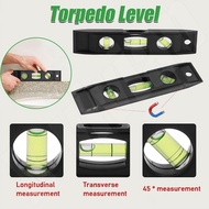 Pocket Leveler Tool 6 Inches Handy Small Leveler Tool Portable Magnetic Torpedo Type Leveling Ruler 
