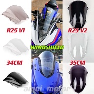 YAMAHA R25 V1 V2 WINDSHIELD COWLING WINDSCREEN R25 V1 34cm V2 35cm BUBBLE WINDSHIELD