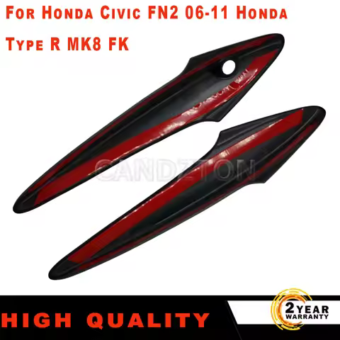 For Honda Civic MK8 FN2 Type R FK UK 2006-2011 1Pair New Gloss Black Door Handle Cover 1503324 Easy 