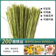 2Number Paper Wrapped Flower Stem40Centimeter Handmade Twist Stick Bouquet Crepe Paper Green Floral 