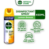 Dettol Lemon Breeze Disinfectant Spray (450ml)