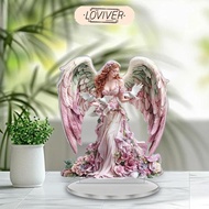 LOVIVER Fairy Desktop Ornament 2D Flat Acrylic Sign for Fireplace, Home, Bedroom