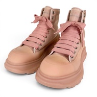 Mint condition ▲ Alexander McQueen 658082 TREAD MESH high-top sneakers, rose pink, size 37, made in 