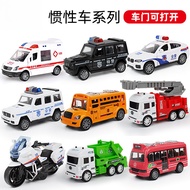~~ Children's Toy Car Habit Drop-Resistant Can Open Door Simulation Police Car Ambulance Model Boy S