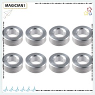 MAGICIAN1 8Pcs Shock Absorber Spacer, Silver Tone Aluminium Alloy Damper Spacer Washer, Remote Control Part Accessory d2.6xD5x2 Grommet Spacer Pads for RC Model Car