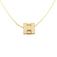 愛馬仕 Cage d'H H-Cube 143211F 金屬/象牙項鍊 1242 [二手] 成色極佳