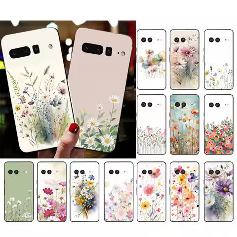 Wildflowers Phone Case For Google Pixel 10 9 Pro XL 9A 8 7 6 Pro Pixel 8A 7A 6A Pixel 8 7 6 5