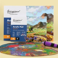 A3/A4/A5 Acrylic Painting Pad, 20 Sheets, Thick Painting Paper (200 gsm) , Acrylic and Oil Painting Book