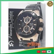 Jam Tangan Pria Alexander Christie Original AC 6226 MC BLRG black