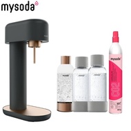 芬蘭【mysoda】Ruby鋁合金氣泡水機-古銅黑 贈0.5L水瓶2入組