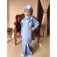 RAYA SALES 2023 | Baju Raya Kanak Kanak Perempuan | Gene Martino | Soft Blue