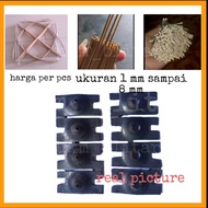 Alat Serutan Bambu Ruji sangkar Arku Layangan Dupa Sossis Tusuk Sate 1 Lubang