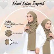 ELASTIC BAND SHAWL SULAM MATERIAL CEY CHIFFON PINLESS